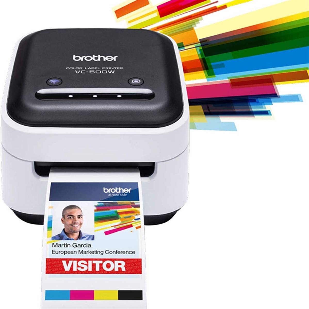 Imprimante étiquettes Brother couleur VC-500WCR - Imprimantes d